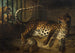 Leopard i bur konfronteret med to mastiffs - Jean-Baptiste Oudry — visning af kunstværket