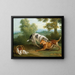 Le chien apportant son dîner à son maître - Jean-Baptiste Oudry — indrammet kunstværk på væggen