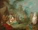En militærlejr - Jean-Baptiste Pater — visning af kunstværket