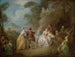 Scène courtoise dans un parc - Jean-Baptiste Pater — visning af kunstværket