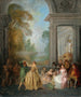 Dansere i en pavillon - Jean-Baptiste Pater — visning af kunstværket