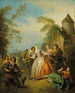 Le Colin-maillard, Blind Man's Buff - Jean-Baptiste Pater — visning af kunstværket