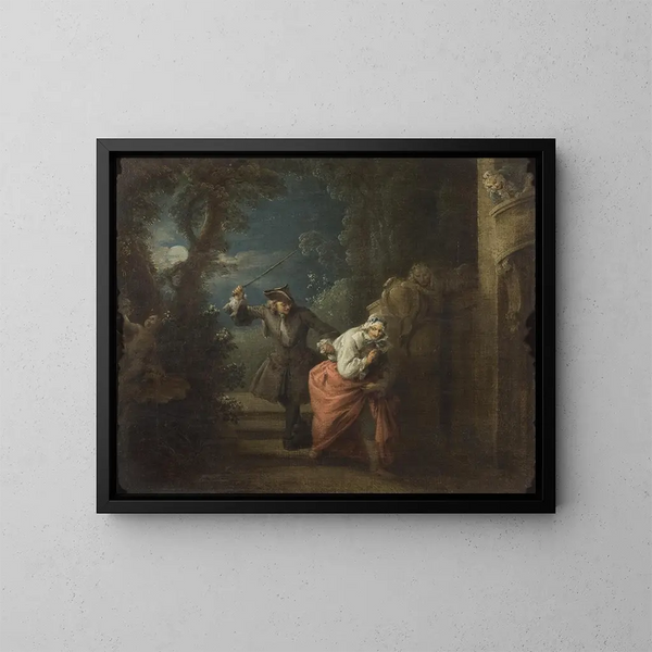 Le cocu battu et content - Jean-Baptiste Pater — indrammet kunstværk på væggen