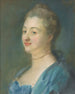 Portrait of Mme Le Moyne née Marie Jeanne Doru aged 32 - Jean-Baptiste Perronneau — visning af kunstværket