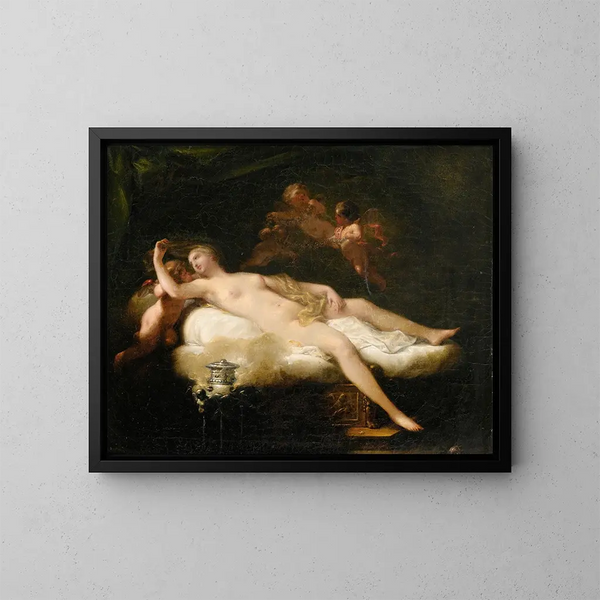 Psyché - Jean-Baptiste Regnault — indrammet kunstværk på væggen