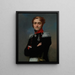 Portrait af Charles-Louis Regnault, Napoleonskrigsofficer - Jean-Baptiste Regnault — indrammet kunstværk på væggen