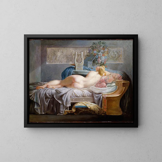 Sappho - Jean-Baptiste Regnault — indrammet kunstværk på væggen