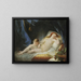 Værdifuldt kunsttryk af Venus sovende - Jean-Baptiste Regnault — indrammet kunstværk på væggen