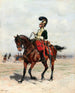 En kavaleriofficer - Jean-Baptiste Édouard Detaille — visning af kunstværket