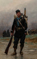 En fransk infanterist fra den fransk-preussiske krig - Jean-Baptiste Édouard Detaille — visning af kunstværket