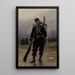 En fransk infanterist fra den fransk-preussiske krig - Jean-Baptiste Édouard Detaille — indrammet kunstværk på væggen