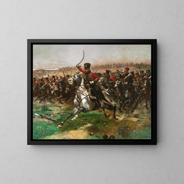 Vive l'Empereur - Jean-Baptiste Édouard Detaille — indrammet kunstværk på væggen