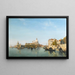 La Punta Della Dogana og Grand Canal Venedig - Jean-Baptiste van Moer — indrammet kunstværk på væggen