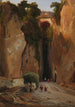 Entrée de la grotte de Posilipo - Jean-Charles Joseph Rémond — visning af kunstværket