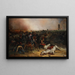 Le Maréchal d'Empire Louis Nicolas Davout Tombe de Cheval Ordonne l'Assaut de Markgrafneusiedl lors de la Bataille de Wagram - Jean-Charles Langlois — indrammet kunstværk på væggen