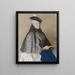 Portrait af Catherine Bégon - Jean-Étienne Liotard — indrammet kunstværk på væggen