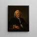 Portrait af Jean Nicolas Servandoni 1695-1766 maler og arkitekt - Jean-François Gilles Colson — indrammet kunstværk på væggen