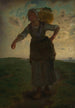 En normand malkar til Gréville - Jean-François Millet — visning af kunstværket