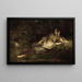 Hvile - Jean-François Millet — indrammet kunstværk på væggen