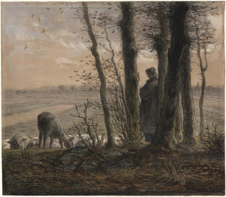 Faldende blade - Jean-François Millet — visning af kunstværket
