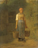 Pige, der bærer vand - Jean-François Millet — visning af kunstværket