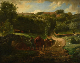 Hameau Cousin Gréville - Jean-François Millet — visning af kunstværket