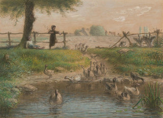 JeanFranois Millet - Peasant Children at Goose Pond.webp