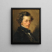 Portrait af anonym mand - Jean-François Millet — indrammet kunstværk på væggen