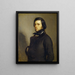 Portrait af en mand - Jean-François Millet — indrammet kunstværk på væggen