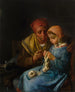La Leçon de tricot - Jean-François Millet — visning af kunstværket