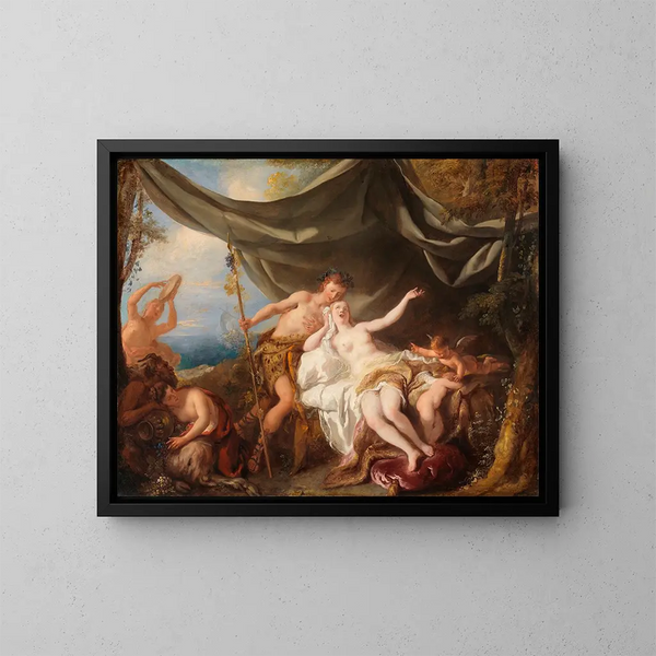 Bacchus og Ariane - Jean-François de Troy — indrammet kunstværk på væggen