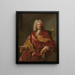 Portrait af en mand - Jean-François de Troy — indrammet kunstværk på væggen