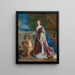 portræt af Elisabeth Charlotte af Bayern, palatinsk prinsesse - Jean-François de Troy — indrammet kunstværk på væggen