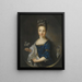 Portrait af prinsesse Luisa Maria Theresa Stuart 1692-1712 - Jean-François de Troy — indrammet kunstværk på væggen