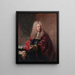 Portrait af Jean Hébert, byrådsmedlem i Paris - Jean-François de Troy — indrammet kunstværk på væggen