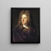 Portrait af miniaturemaleren Jacques-Antoine Arlaud - Jean-François de Troy — indrammet kunstværk på væggen