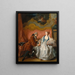 La Déclaration d'amour - Jean-François de Troy — indrammet kunstværk på væggen