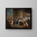 maleriet "Le festin de Didon et Énée", et allegorisk portræt af familien af hertugen og hertuginden af Maine - Jean-François de Troy — indrammet kunstværk på væggen