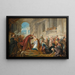 Maleriet "Le Couronnement d'Esther" - Jean-François de Troy — indrammet kunstværk på væggen