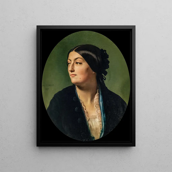 Jeanne Élisabeth dite Isabelle Hittorf - Jean-Hippolyte Flandrin — indrammet kunstværk på væggen