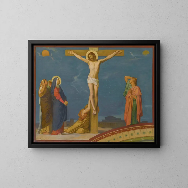 La Mort de Jésus-Christ sur le Calvaire - Jean-Hippolyte Flandrin — indrammet kunstværk på væggen