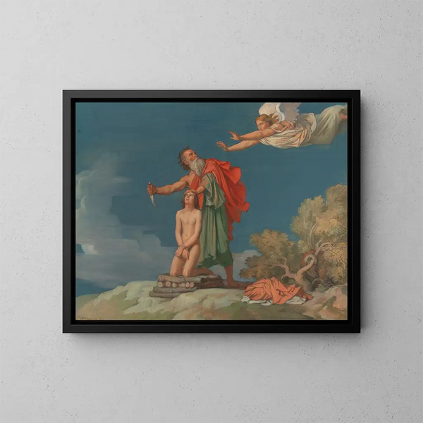 Le Sacrifice d'Isaac - Jean-Hippolyte Flandrin — indrammet kunstværk på væggen