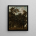 En skyggefuld allé - Jean-Honoré Fragonard — indrammet kunstværk på væggen