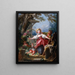 Blind Man's Buff - Jean-Honoré Fragonard — indrammet kunstværk på væggen