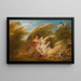 I kornmarkerne - Jean-Honoré Fragonard — indrammet kunstværk på væggen