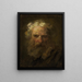 Tête d'un vieil homme - Jean-Honoré Fragonard — indrammet kunstværk på væggen