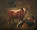 Indendørs maleri af et bord - Jean-Honoré Fragonard — visning af kunstværket