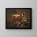 Indendørs maleri af et bord - Jean-Honoré Fragonard — indrammet kunstværk på væggen
