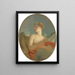L'Amour serait un portræt af Marie Catherine Colombe 1751-1830 i Cupidon - Jean-Honoré Fragonard — indrammet kunstværk på væggen