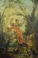 La Bascule - Jean-Honoré Fragonard — visning af kunstværket